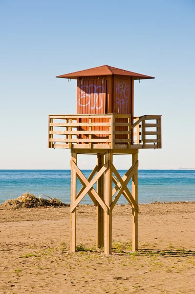 Watchtower beach — Stock Photo, Image