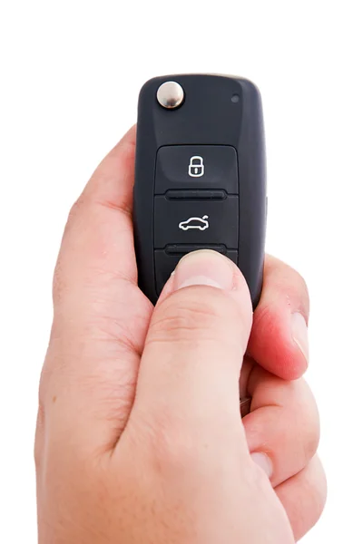Man hand met een garage deur remote control — Stockfoto