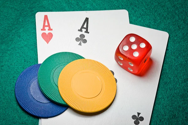 Poker aces — Stock Photo, Image