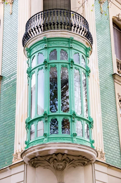 Balkon in xativa, valencia, spanien — Stockfoto