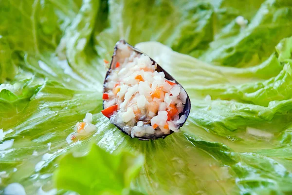 A vinaigrette a kagyló — Stock Fotó