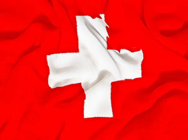 Toalla bandera suiza — Foto de Stock