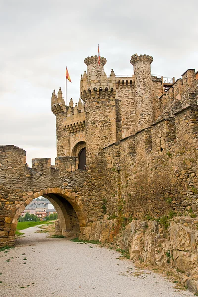 Templářského hradu ponferrada — Stock fotografie