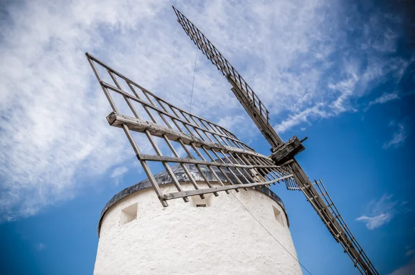 Větrné mlýny v Consuegra, Španělsko — Stock fotografie