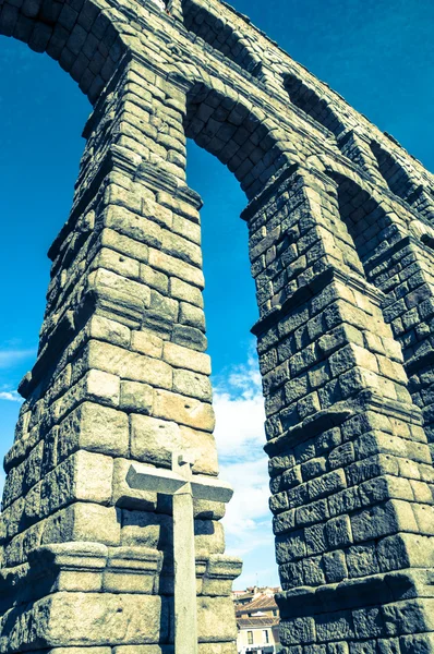 Acueducto em Segovia, Espanha — Fotografia de Stock