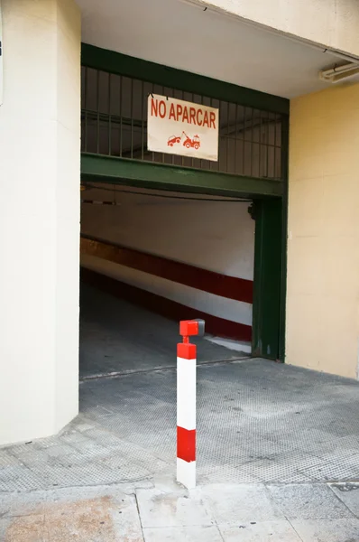 Garage entrance — Stock Photo, Image