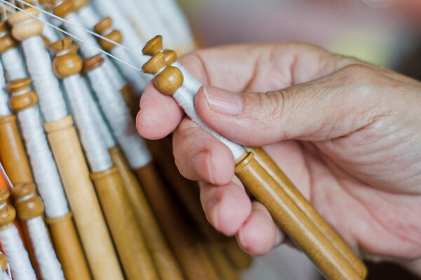 Bobbin lace, traditional handicrafts