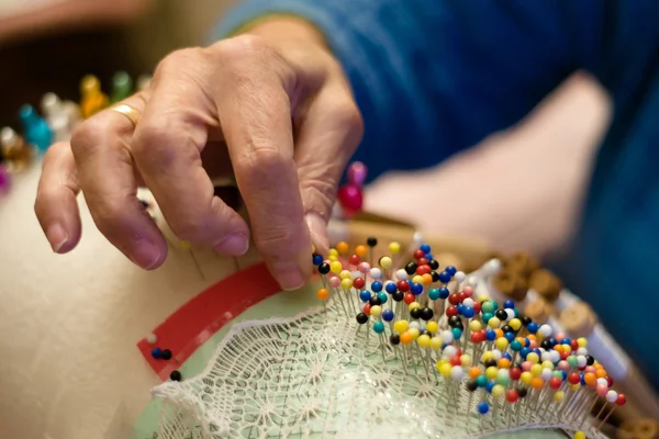 Femeie Seamstress — Fotografie, imagine de stoc