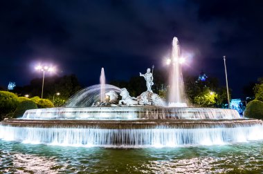 Neptuno çeşme de madrid, İspanya