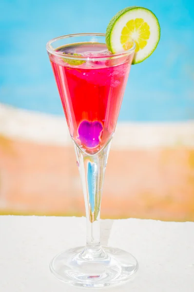 Cocktail rosso — Foto Stock