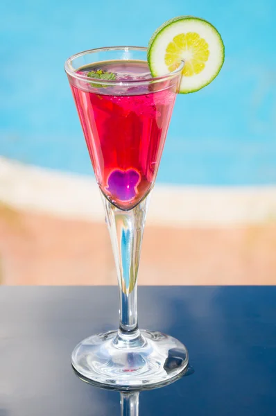 Cocktail rosso — Foto Stock