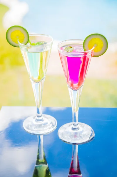 Alcoholic cocktails composition — Stock Photo, Image