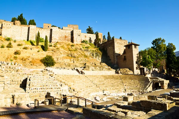 Teatro romano en Málaga, España — Foto de Stock