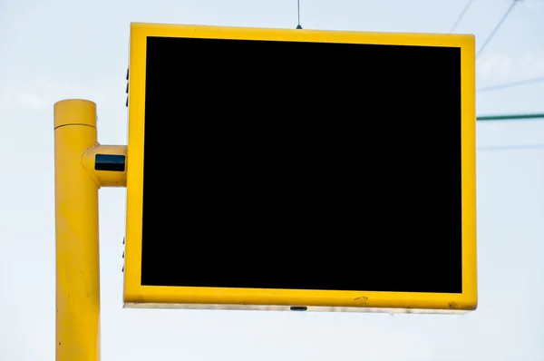 Siyah billboard — Stok fotoğraf