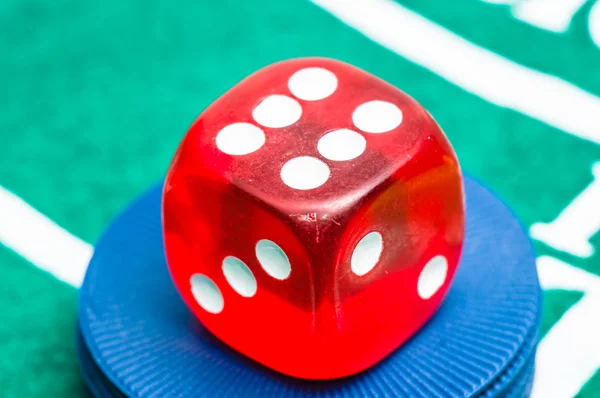 Red dice — Stock Photo, Image