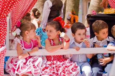 Torremolinos, İspanya - 23 Eylül: hacılar katılmak içinde geleneksel romeria