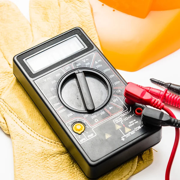 Digital multimeter closeup — Stock Photo, Image