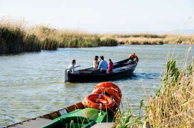 Valencia, İspanya, 30 Mart: la albufera tabiatı üzerinde 30 Mart 2013 Valencia, İspanya.
