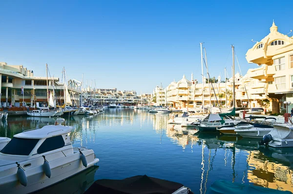 Puerto Marina i Benalmadena, Malaga, Spania – stockfoto