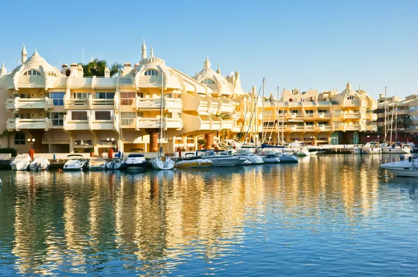 Puerto Marina i Benalmadena, Malaga, Spania – stockfoto