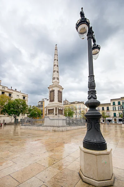 MALAGA, ESPAÑA - 01 DE MARZO: Plaza Merced en el centro de la ciudad — Foto de Stock