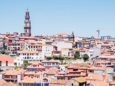 Eski Porto şehrinin panoramik görüntüsü, Portekiz