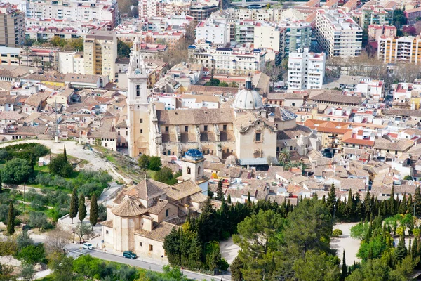 Vista Panorâmica Xativa Valência Espanha — Fotografia de Stock