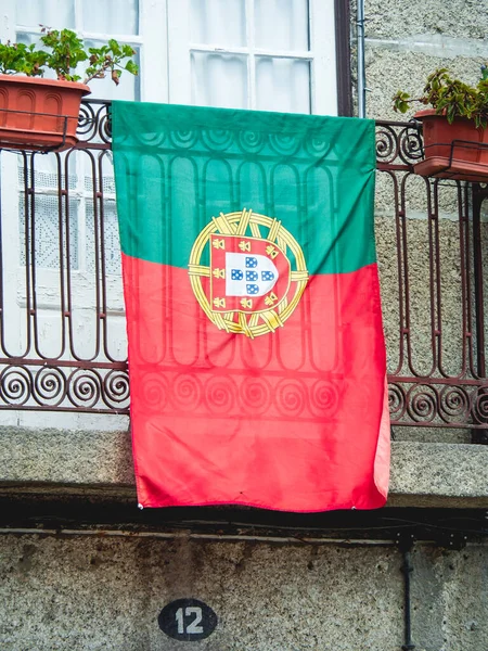 Portugisisk Flagga Porto Portugal — Stockfoto