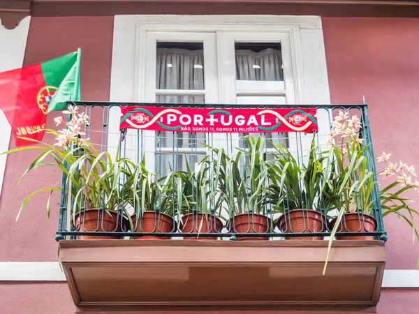 Drapeau Portugais Porto Portugal — Photo