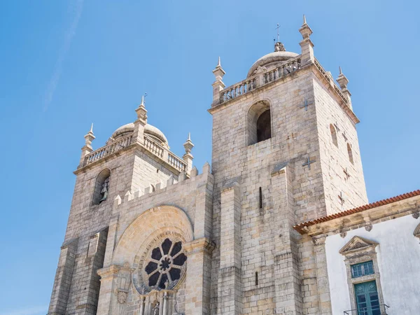 Porto Katedrála Fasáda Portugalsku — Stock fotografie