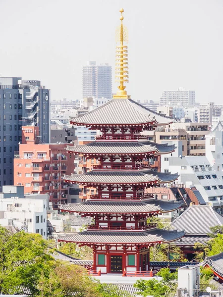Храм Сэнсо Дзи Районе Асакуса Токио Япония — стоковое фото