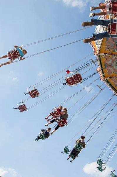 Chairoplane with on ride — Stock Photo, Image