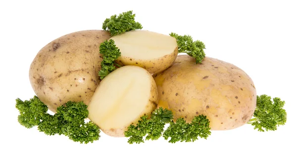 Heap of Potatoes with Parsley — Stock Photo, Image