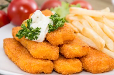 Fish Fingers with Remoulade clipart