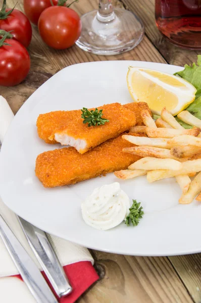 Balık kroket ile remoulade bölümü — Stok fotoğraf