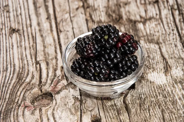 Blackberries in a bowl — Stock Photo, Image