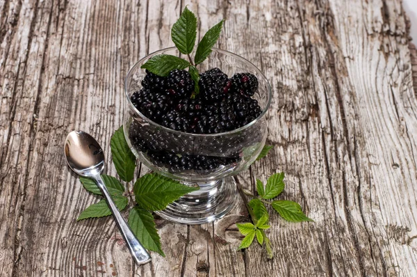 Haufen Brombeeren in einer Schüssel — Stockfoto