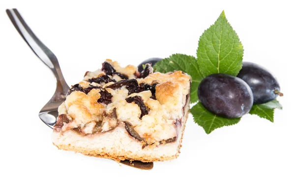 Tarta de ciruela aislada en un elevador — Foto de Stock