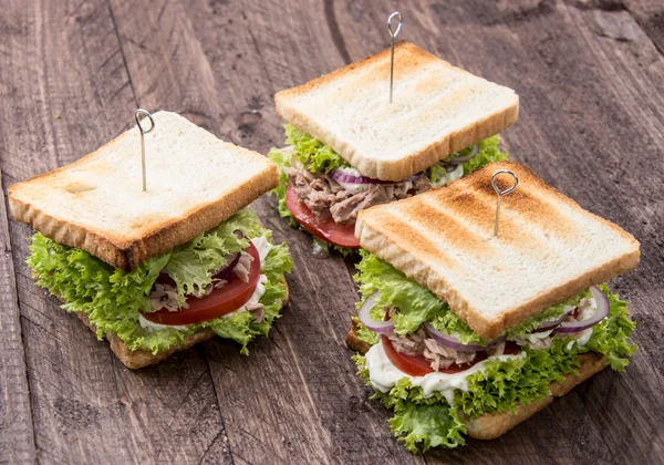 Some Tuna Sandwiches — Stock Photo, Image