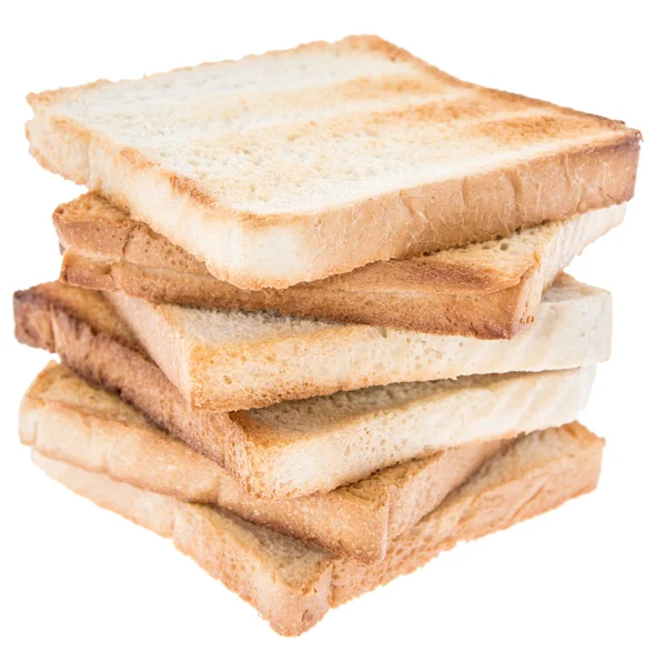 Stacked Toast isolated on white — Stock Photo, Image