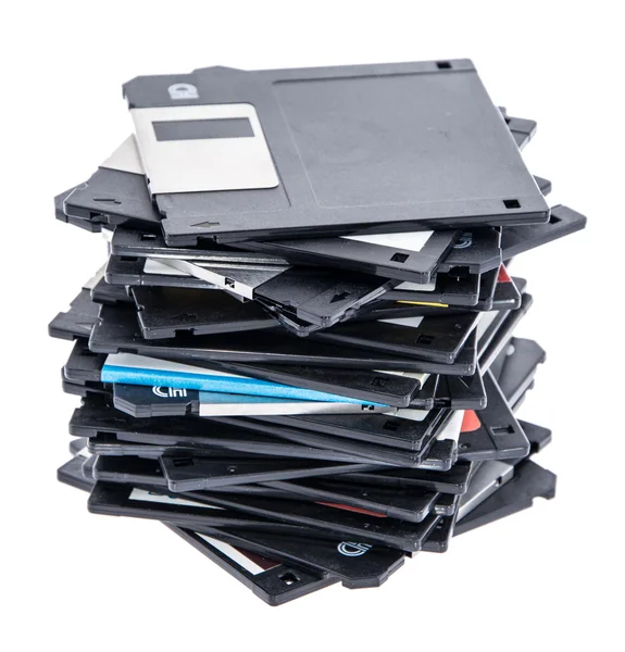 旧堆 floppys — 图库照片