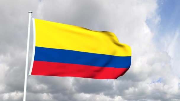 Bandera de Colombia — Vídeos de Stock