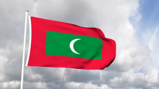 Drapeau des Maldives — Video