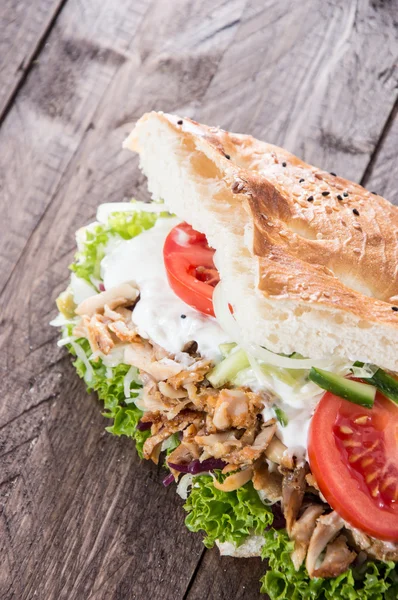 Hausgemachter Döner — Stockfoto