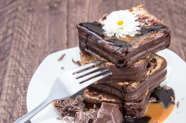 Heap of Chocolate Cake — Stock Photo, Image