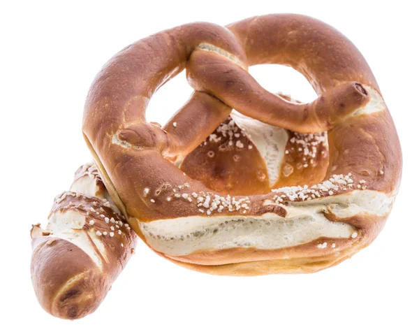 Brezel isoliert auf weiß — Stockfoto