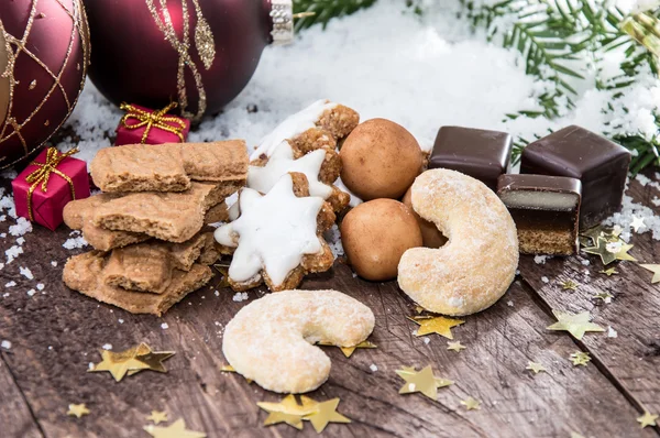 混合のクリスマスのお菓子 — ストック写真