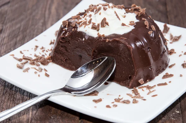 Pudding au chocolat frais — Photo