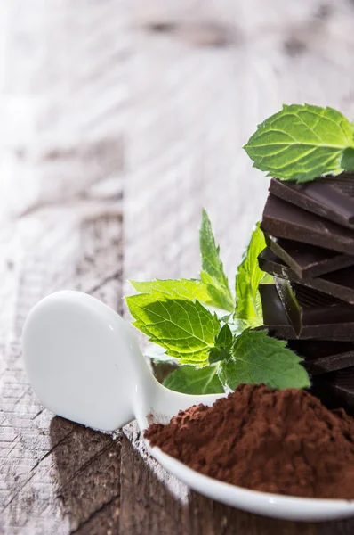 Chocolage, Mint dan Cocoa — Stok Foto