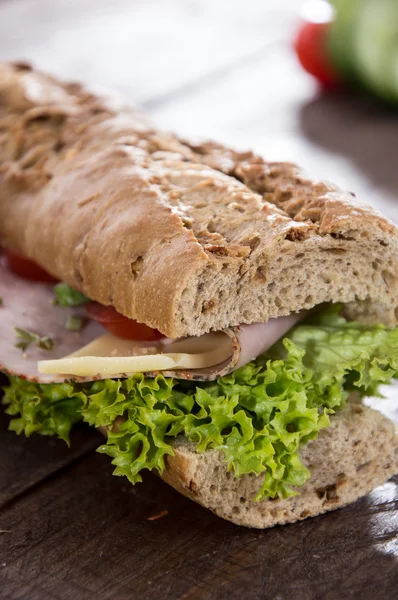 Fräsch smörgås — Stockfoto